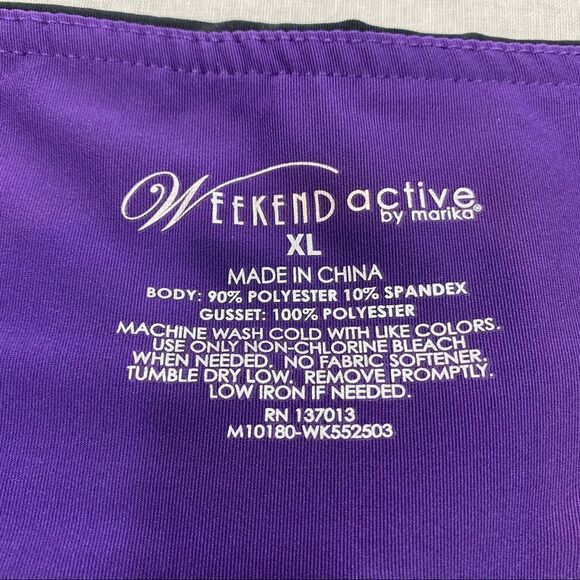 Ladies Weekend Active by Marika Black Capris XL - Picture 3 of 6